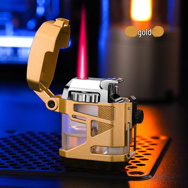 Oupao 921 Windproof Transparent Luminous Mecha Lighter