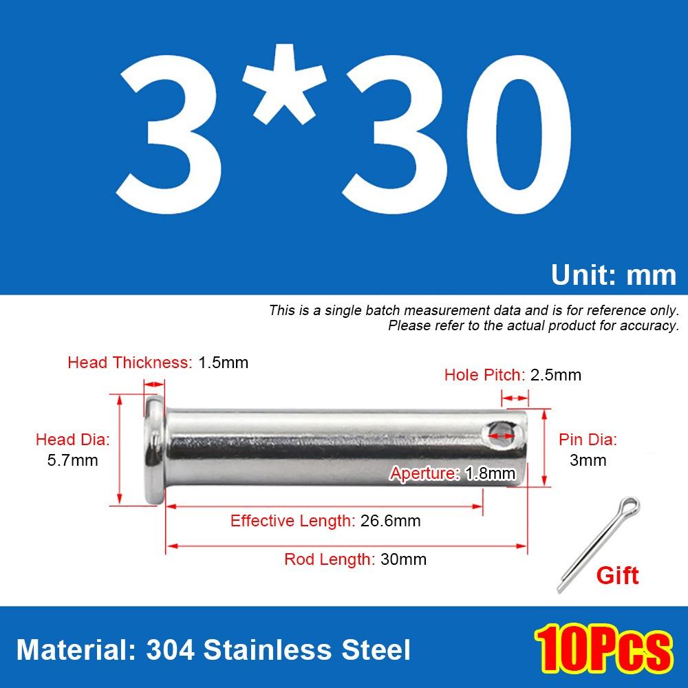 1Set M3 Positioning Pin Cylindrical Plug Pin Set New Pin Shaft Cotter