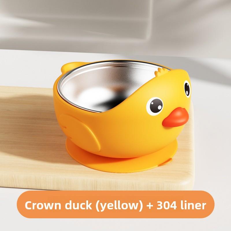 Baby-specific Suction Cup Anti-fall and Anti-scald Feeding Bowl