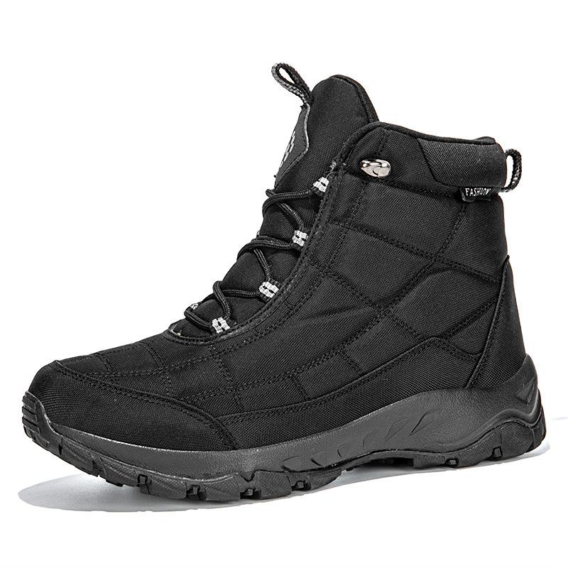 Large size outdoor snow boots high top classic velvet cotton shoes daily warm and comfortable in winter