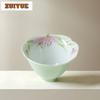 2pc/lot Hand-painted Wild Lily Teacup Retro Tea Bowl Sample Tea Cup Tea-tasting Personal Cup Jianzhan Master Cups Tea Items 85ml