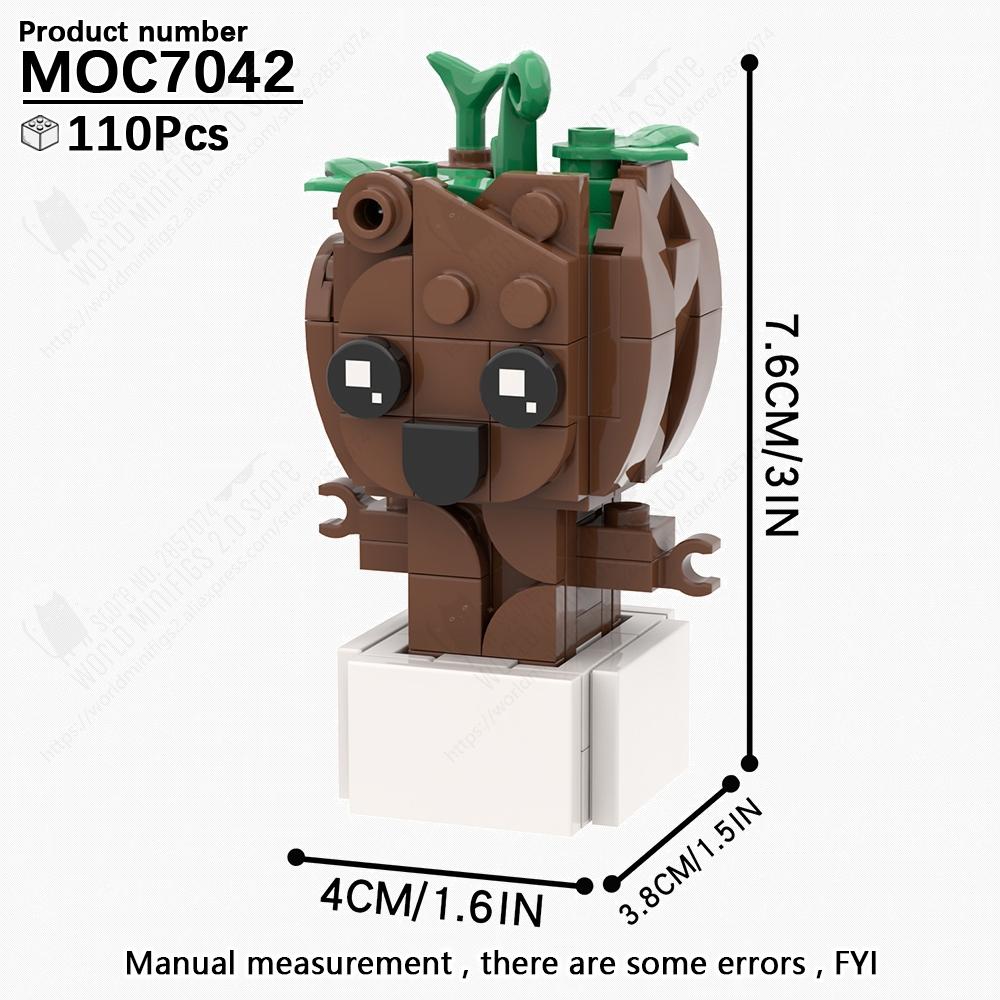 

MOOXI Cartoon Anime Character Brickheaded Models MOC Bricks DIY Assembled Building Blocks Educational Toys Children Adults Gifts