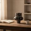 Flower Vase Resin with Wavy edge Decorative Vessel for Homeowners, Decorators, Living Room,