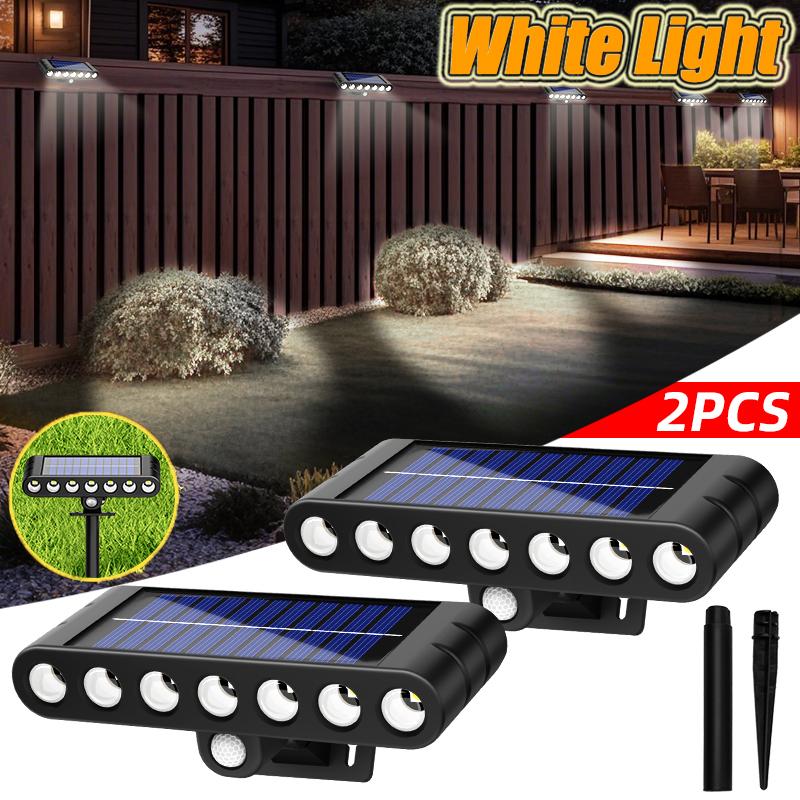 1/2/4PCs Solar outdoor Adjustable spotlights 120° lawn light 7 LED ground lamp for garden swimming pool trees courtyards Pathway