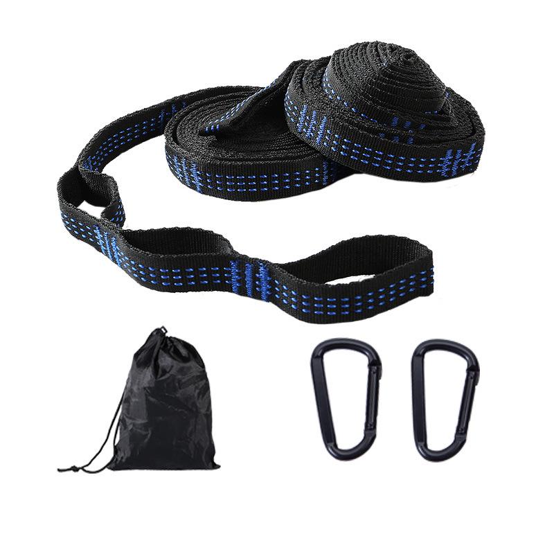 High-Strength Polyester Nylon Tree Hammock Straps with Multi-Ring Loop