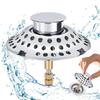 2-in-1 Bathtub Stopper with Hair Catcher, Adjustable 72 Mm, Chrome