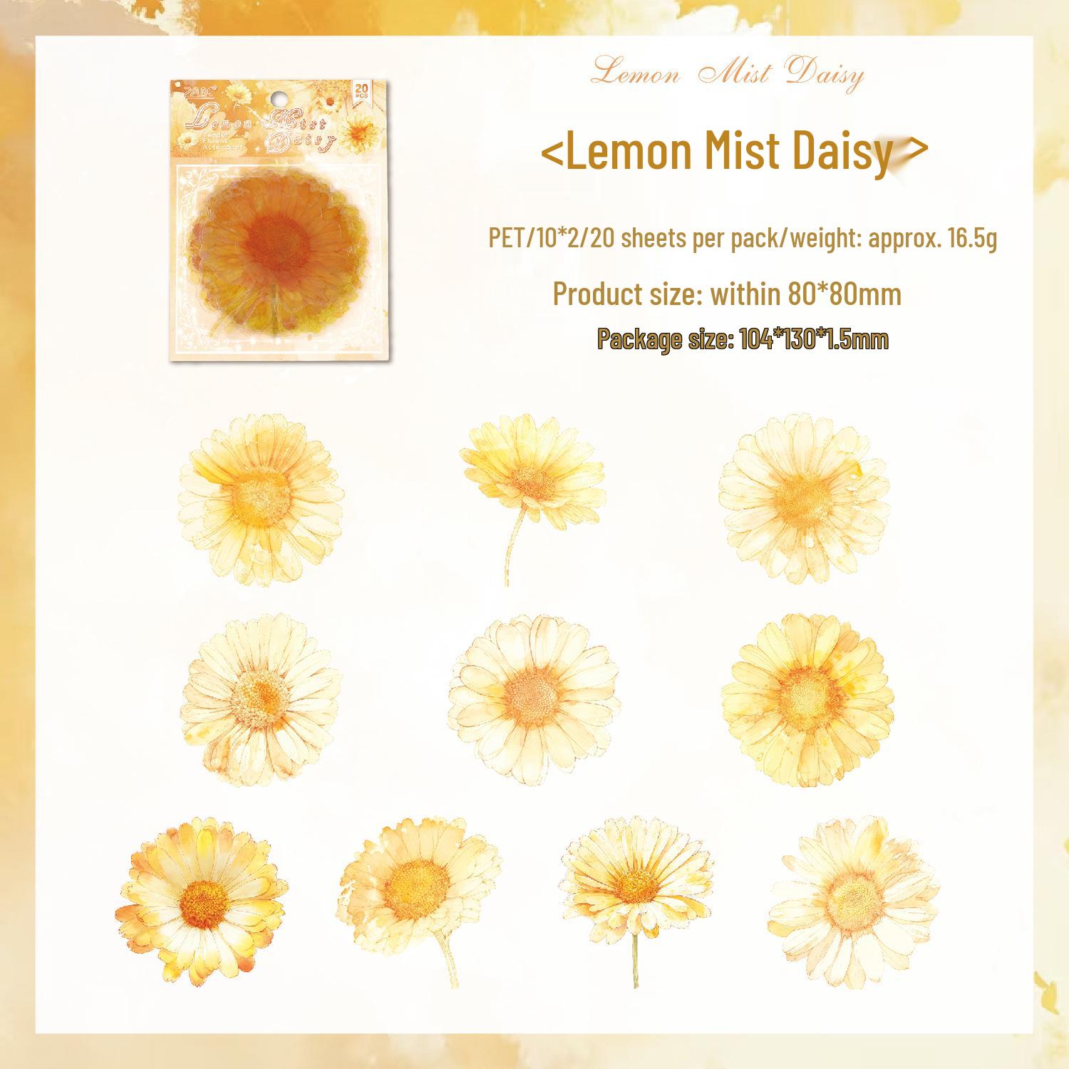 Yue Zhen Creative Flower Attendant Stickers - PET Journal and Kids Decorative Stickers