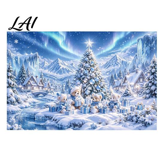 Winter Wonderland Background for Photos 70" x 45" Christmas Photography Backdrop Snow Scene Merry Decoration Party Background Holiday New