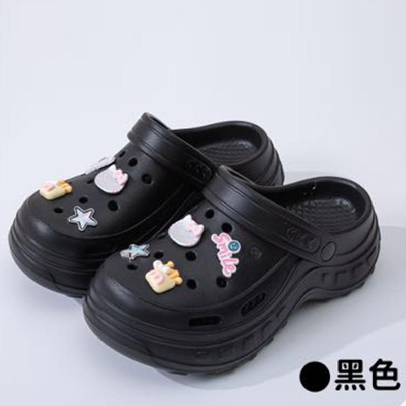 New thick-soled slippers women wear non-slip and wear-resistant cute cartoon eva slippers hole shoes wholesale