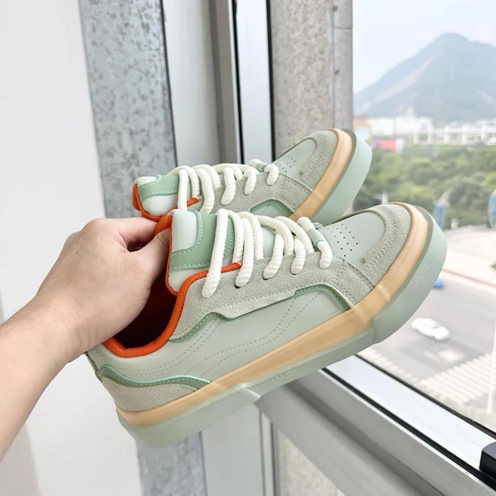 Green Men's Shoes Spring and Autumn 2025 New Trend Versatile Sports Board Shoes Casual Shoes Men's Sneakers Zapatos Para Hombre