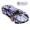 Non-Toxic Technical Super Racing Car Blocks Set Assembly Bricks Moc Style Desktop Collection Birthday Halloween Christmas Gifts Kids Adult