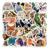 50/100pcs Jungle Zoo Wild Animal Stickers for Kids Boys Girl Baby Shower Wall Decal Notebook Water Bottle Luggage Laptop Phone
