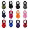 Winter Neck Guard Hat Fleece Balaclava Men Face Mask Neck Warmer Beanies Thermal Head Cover Militaries Sports Scarf Hat