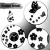 Aesthetic And Silent Wall Clock to Assemble with Acrylic Stickers for Artistic Modern