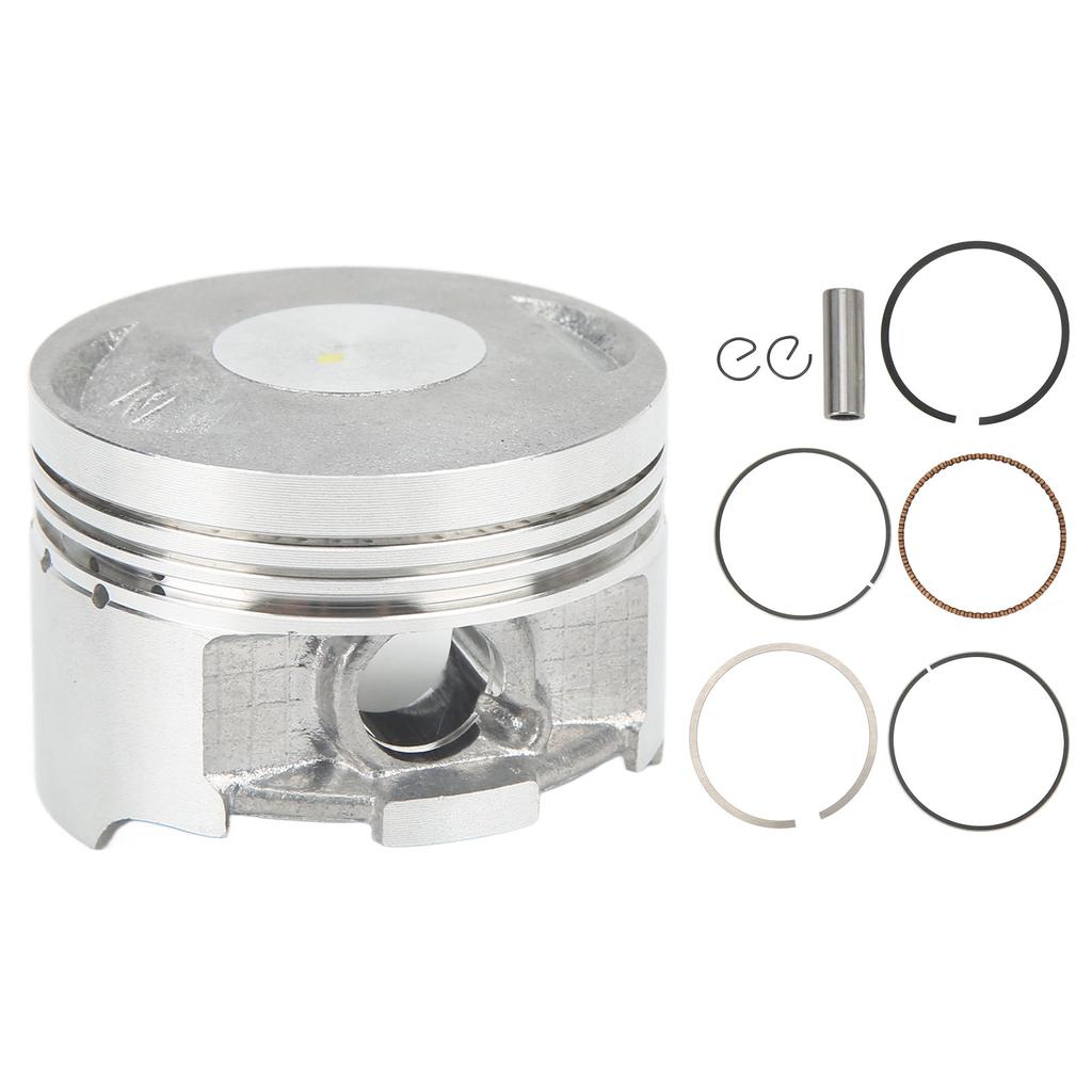 Motorcycle Piston Rings Pin Kit 56.5mm Diameter High Accuracy Replacement for CB125 CG125