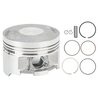 Motorcycle Piston Rings Pin Kit 56.5mm Diameter High Accuracy Replacement for CB125 CG125