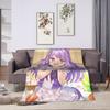 Umamusume Pretty Derby Mejiro Blanket Fleece Autumn/Winter  Portable Lightweight Throw Blanket for Bed Bedroom Rug Piece