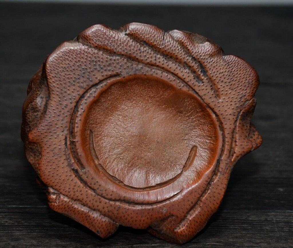 Chinese Antique Old Bamboo Hand Carved Ji Gong Buddha Statue Collection Nice Art