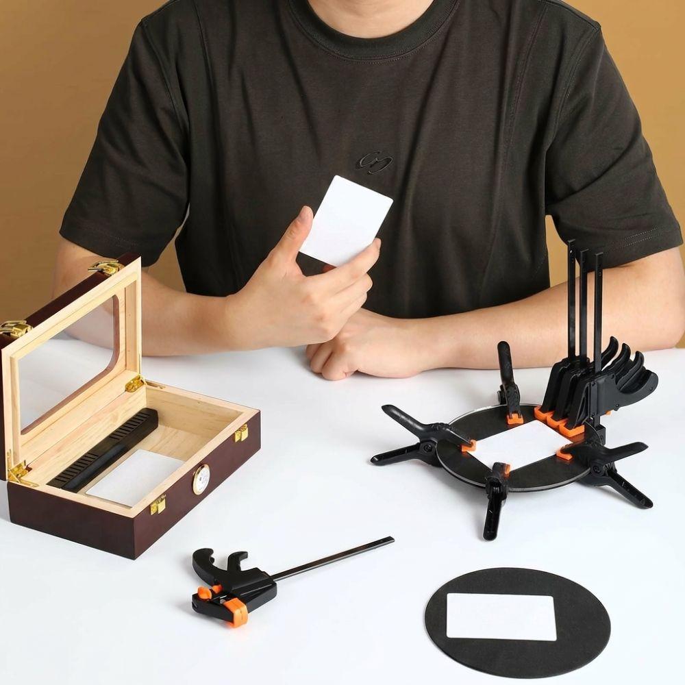 15pcs Precision Support Card Flattening Kit Bent Cards Flattening Tool  Sports Cards