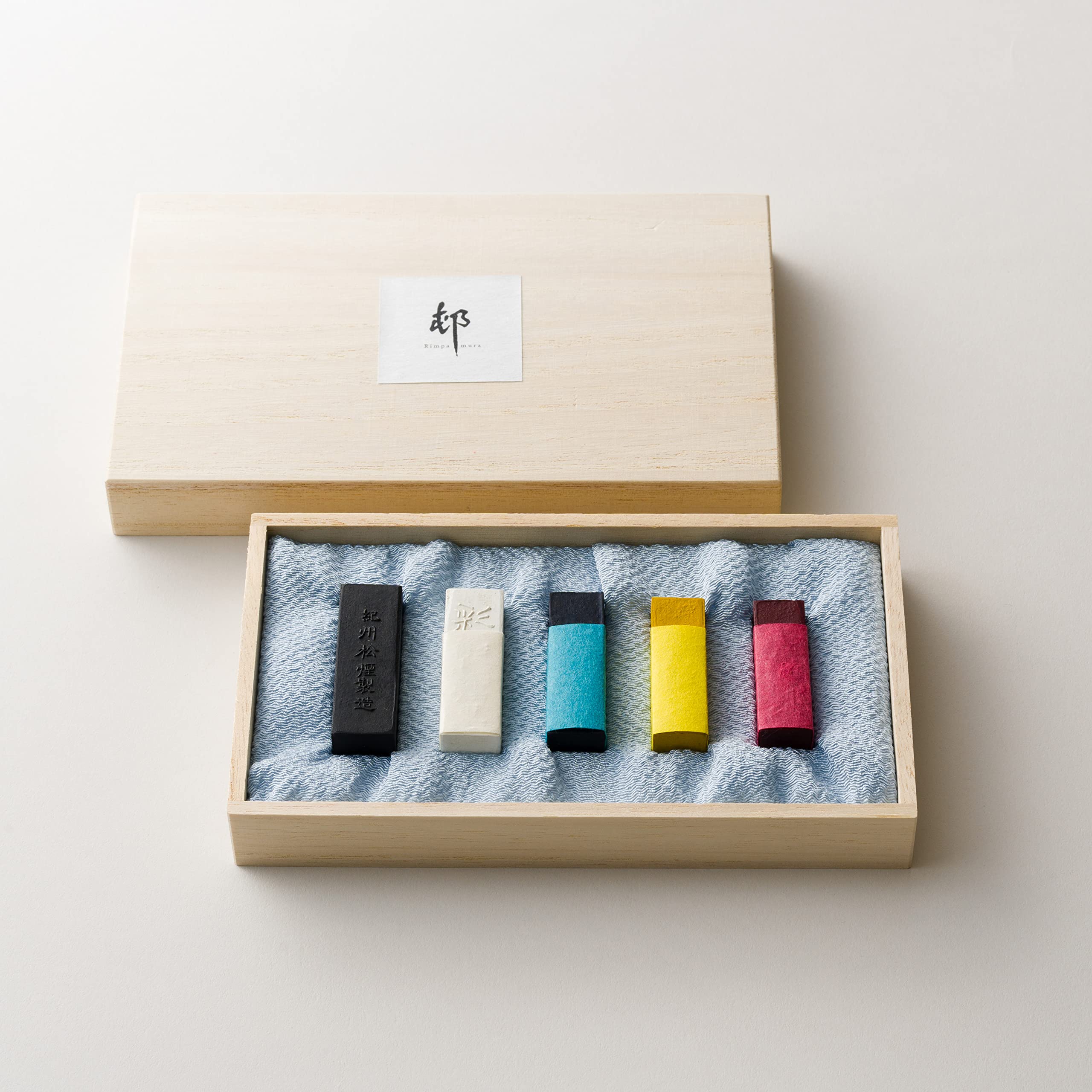 

Kishu Pine Smoke Ink Saien Ink Original ink ink illustrated New LB Kishu (Small) & 5-Piece Set (for painting, painting, calligraphy, letters, Year s