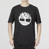 Timberland Lässiges Atmungsaktives Kurzarm-Logo-T-Shirt Herren Tops Schwarz A6281-001