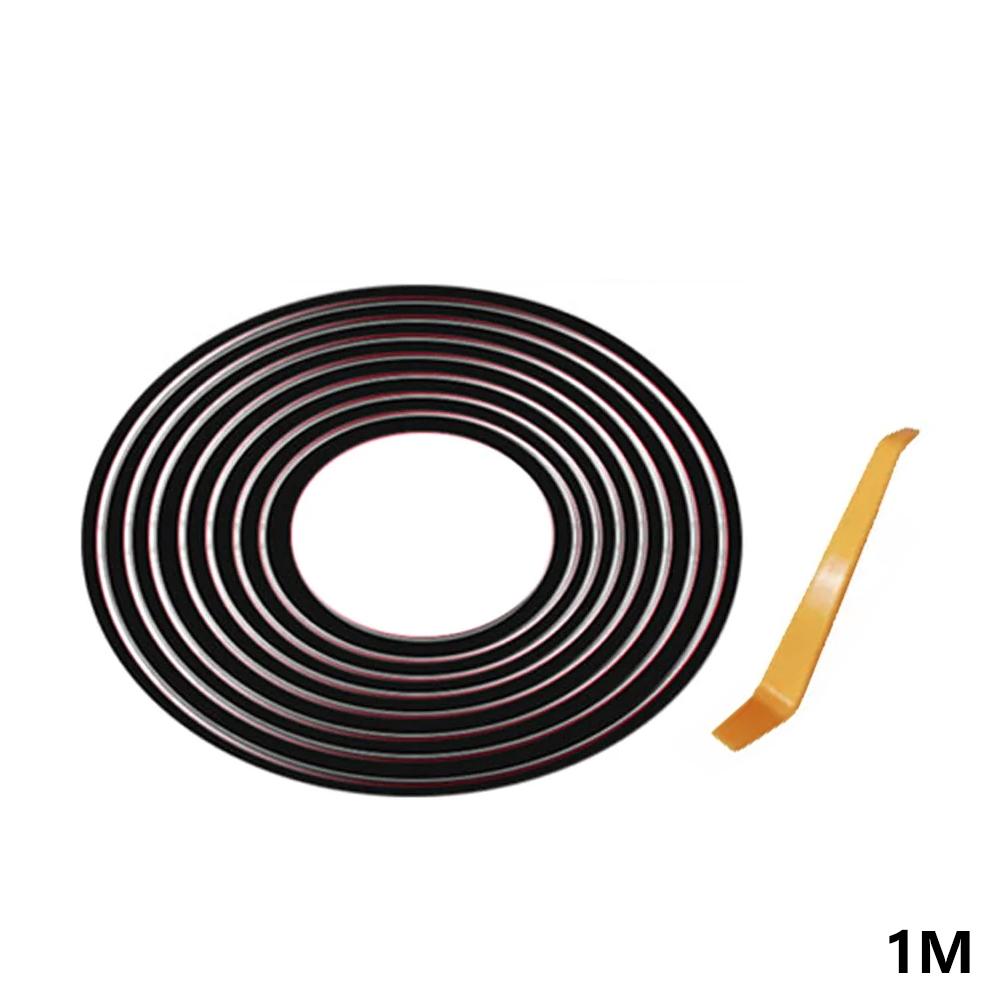 Car Door V Shape Seal Strip Rubber Seal Weatherstrip Window Edge Gap Filler Reduce Vibration Noise Insulation Strips