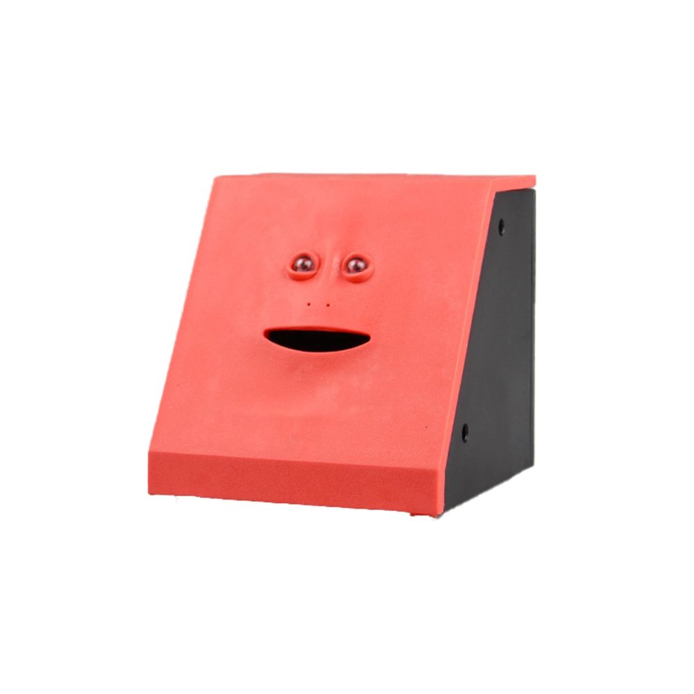 

Coin For Children Cute Automatic Creative Sensor Face Bank Money Safe Box Coin Box Piggy Banks red-flat