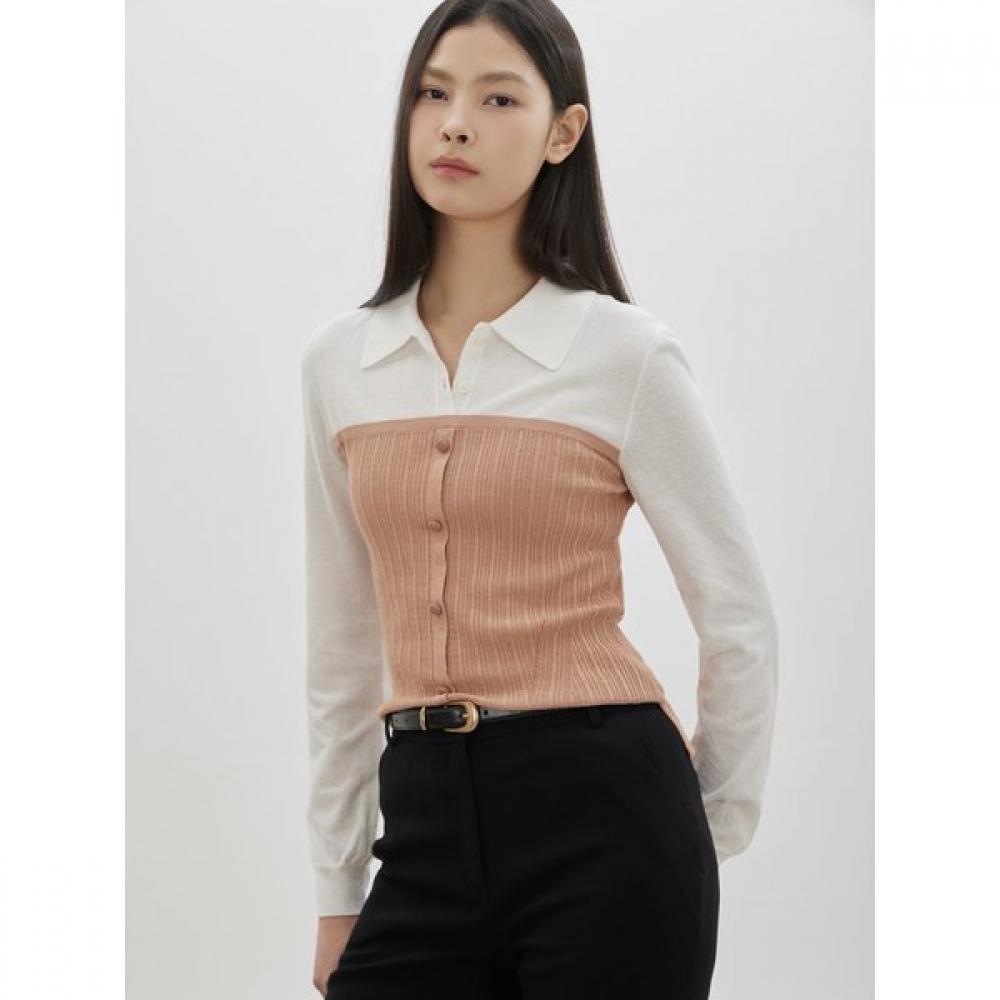 Layered Bustier Color Pullover C261ksk002