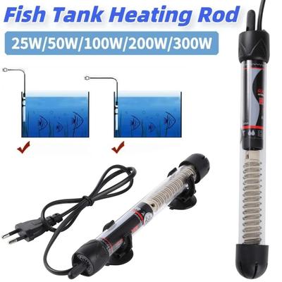 25-300W Fish Tank Heating Rod, Adjustable Temperature Automatic Thermostat Heater, Universal Aquatic Aquarium Tank Accessories