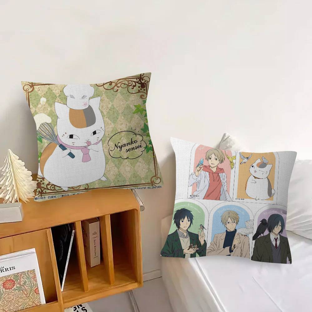 Anime N-Natsumes B-Book Of F-Friends  Pillow Gift Home Office Decoration Bedroom Sofa Car Cushion Cover Case 45x45