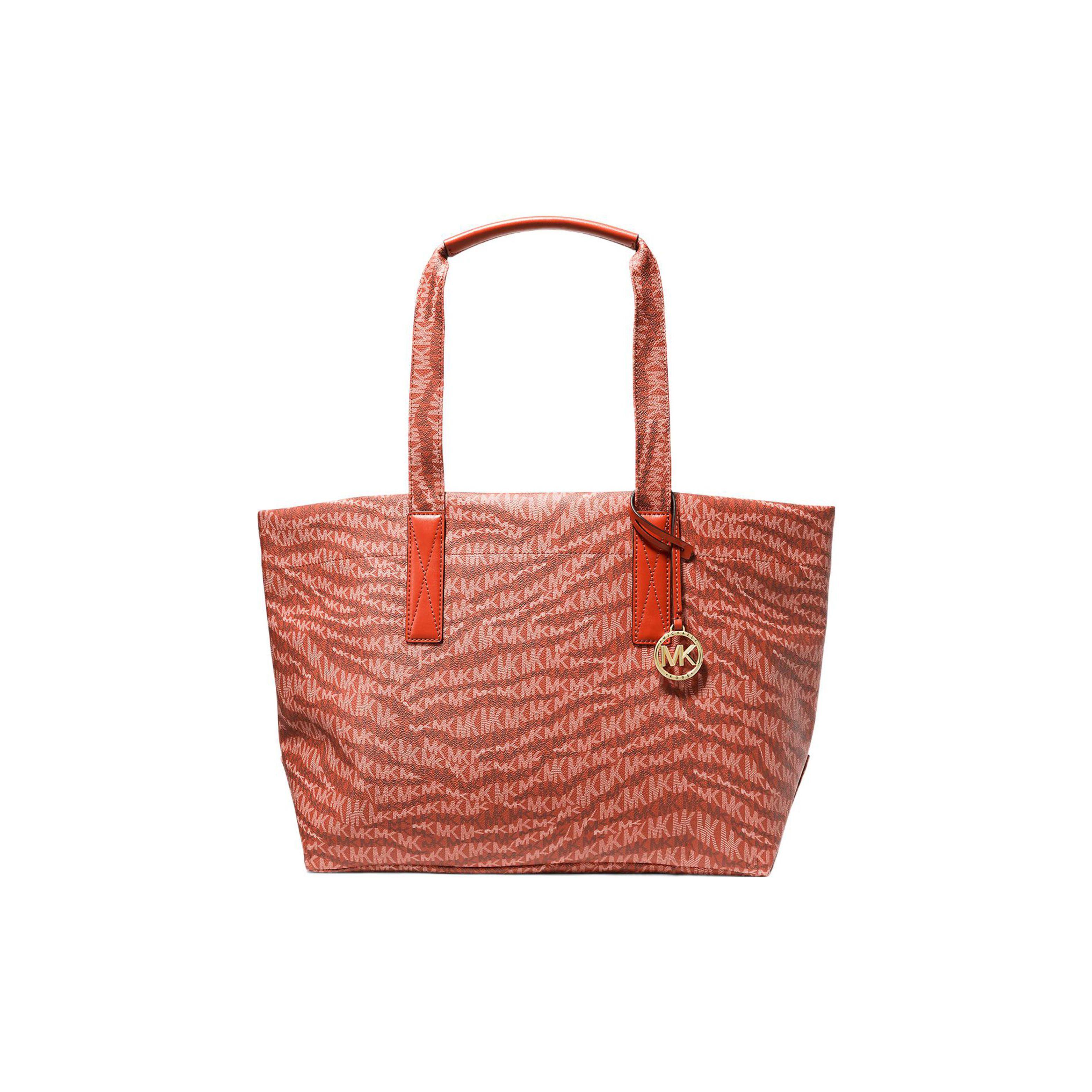 

Michael Kors Gold Pendant Animal Print Logo Open Tote Bag Women Tote Bags Deep-Orange 30F2G01T31-843 Basic Set (Bag+Dust Bag)