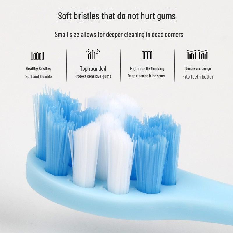 S28 Sonic Electric Toothbrush with Soft Bristles - Battery Powered Silicone Toothbrush for Adults
