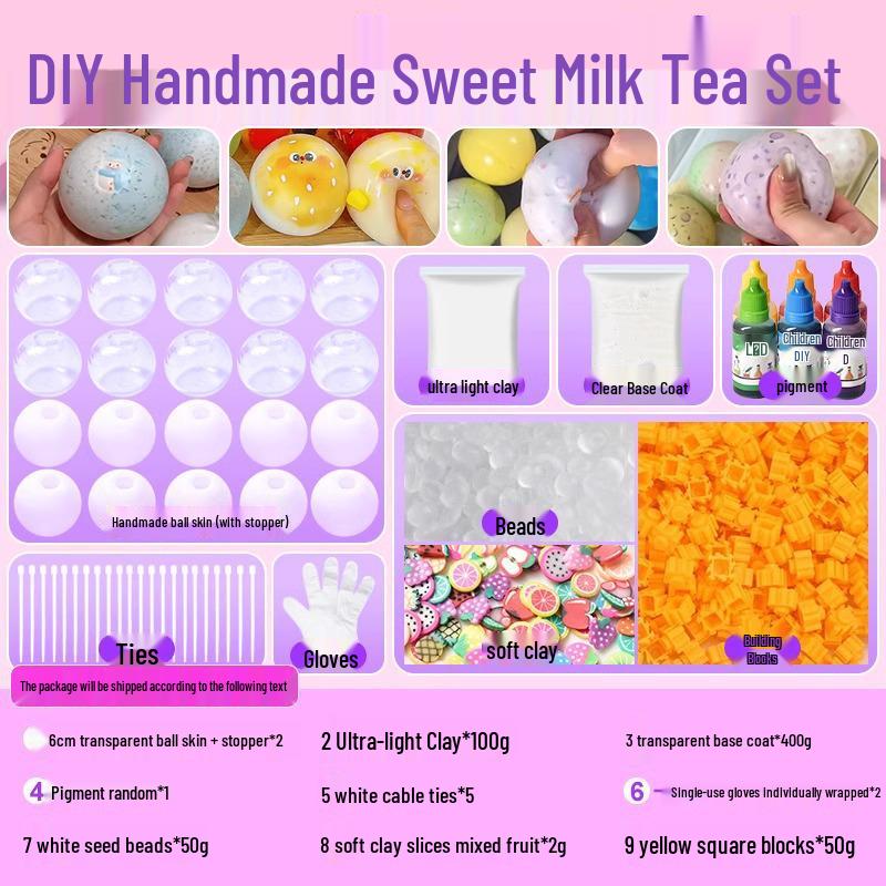 

Новогодний набор мячиков-антистресс в виде кошачьих лапок ручной работы - Набор для создания сенсорной игрушки своими руками