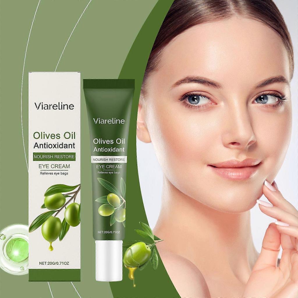 Viareline Olive Oil Eye Cream Smooths And Refines The Skin Around The Eyes, Daily Soothing Care, Deep Moisturization