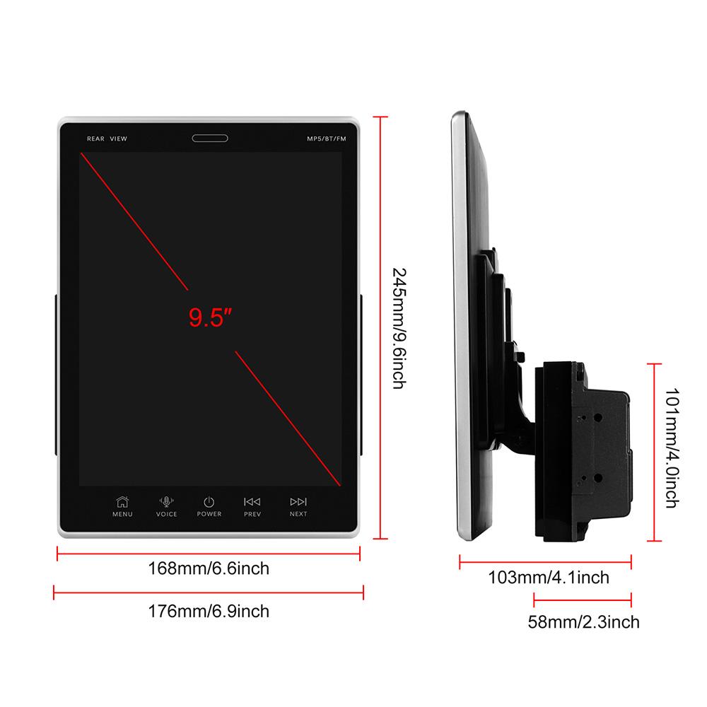 2din CarPlay 9.5inch Vertical Screen Android Radio Car Multimedia Player GPS Navigation Head Unit Stereo WiFi