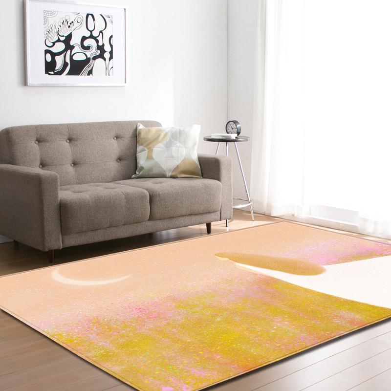 Small Fresh Painting Carpet Living Room Floor Mat