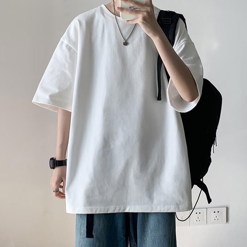 Men's Japanese Style Solid Color Cotton T-Shirt DF230