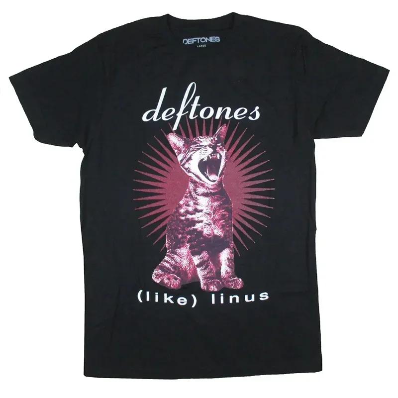 Deftones T-Shirt Herren Hohe Qualität Baumwolle T-Shirts Mode Damen Kurzarm Tops Punk Musikstil Metal Amerikanisches T-Shirt Tops