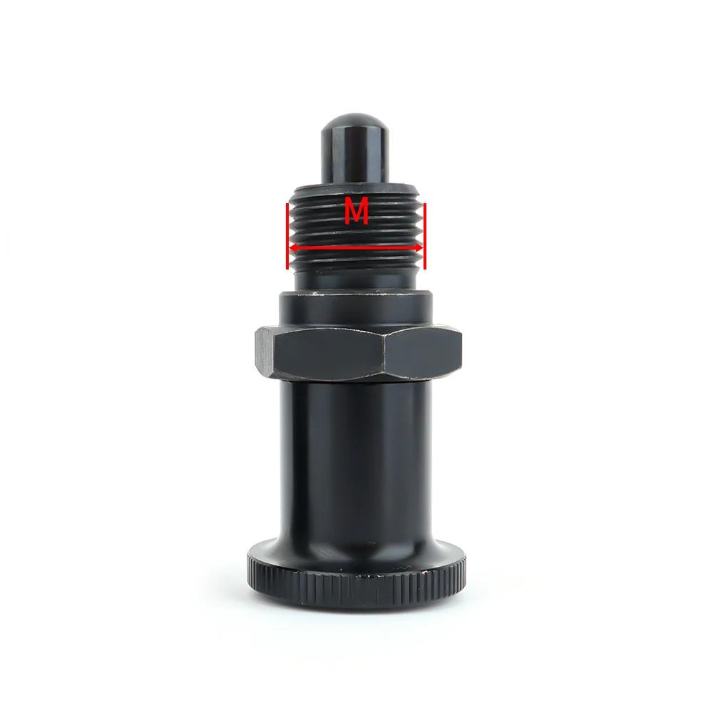 

High Precision Stainless Steel Index Pin Spring Pull Pin Self-Locking/Reset Knob Plunger Positioning Pin With Locking Nut MB-M10-1.5