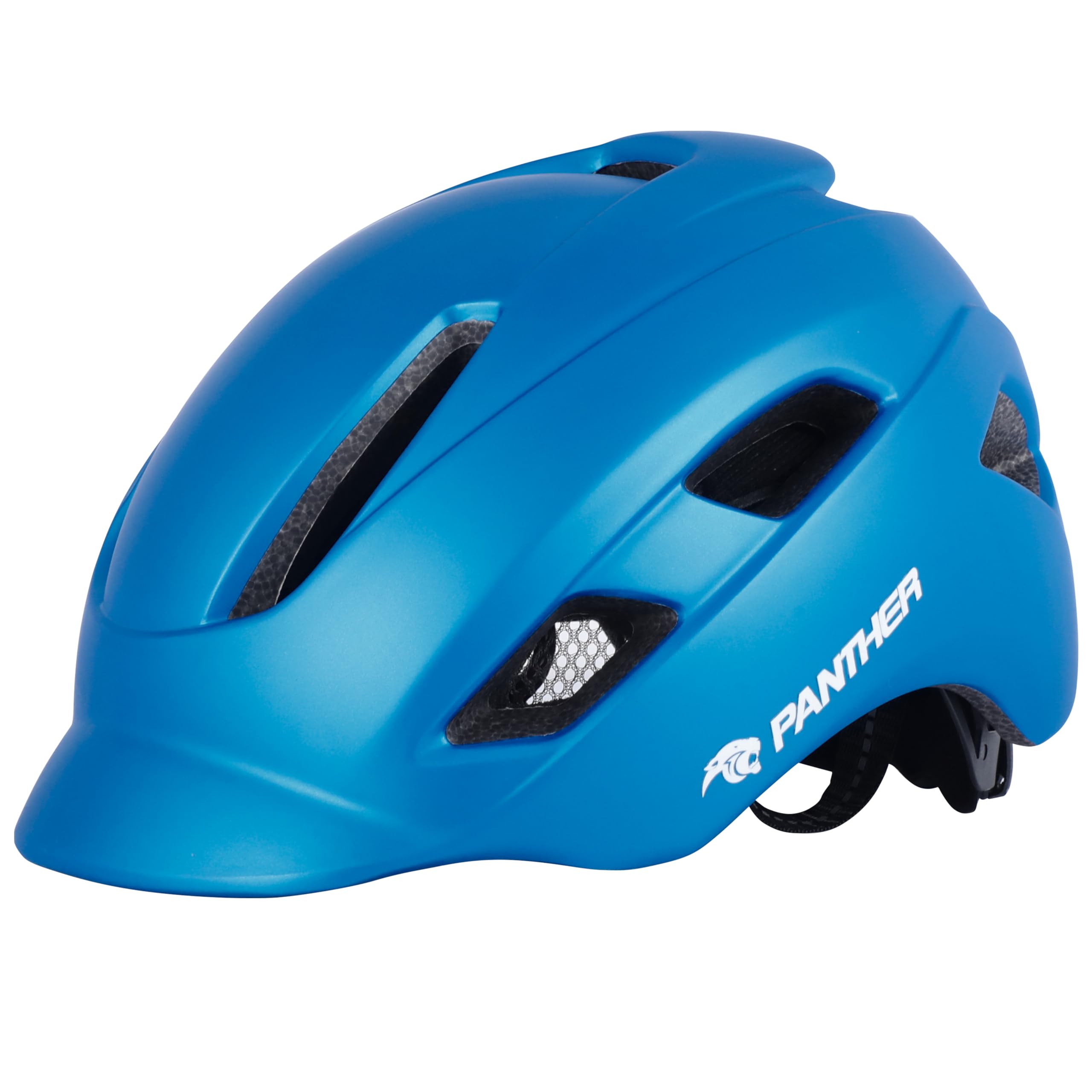 

PANTHER Bicycle Helmet for Adults and Cycling Sports Dial Size High Impact Juniors, Helmet, Adjustment, Breathability, Resistant, Unisex, HO-89 (Sky