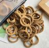 30/50pcs/Set Women 4cm High Elastic Big Hair Bands Solid Brown Headband Girls Ponytail Holder Fixed Hair Accessories Hair Ropes