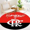 Clube De Regatas Do Flamengo Round Area Rug,Carpet Rug for Living Room Bedroom Sofa Playroom Decor,Non-slip Floor Mat