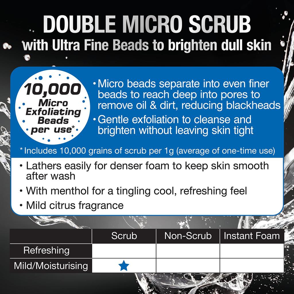Biore Micro Scrub Face Wash Men's