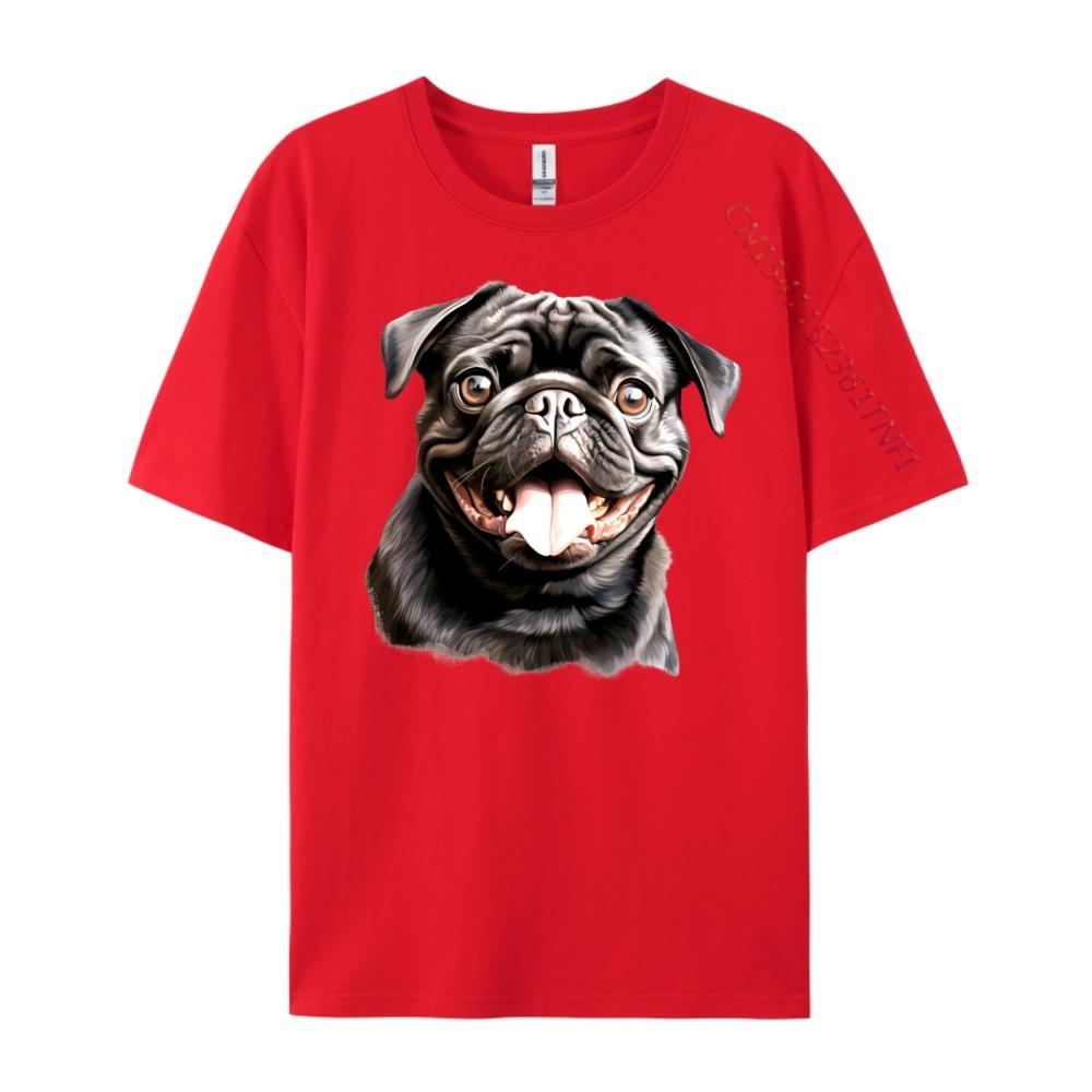 Cute Black Pug Free Shippping Items Lowest Prices Halloween Halloween White Graphic Tee Brand Clothing Gift