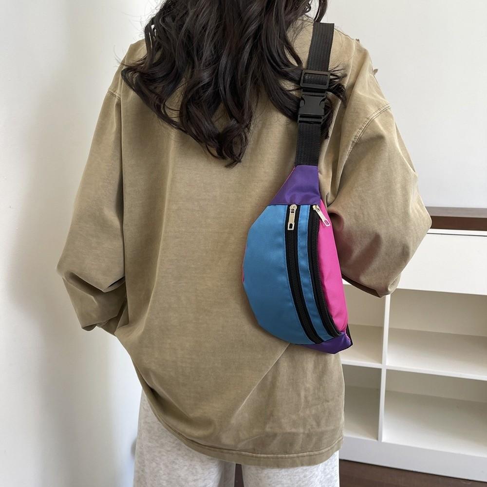 Banana-Shaped Bum Belt Phone Pouch Canvas Material Crossbody Fanny Pack Outdoor Activities