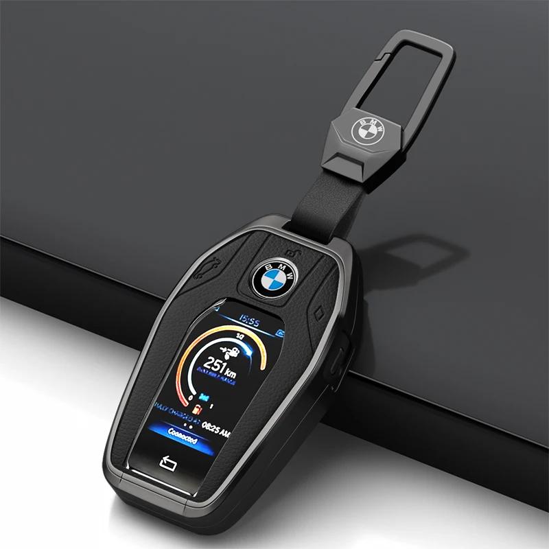 BBJH7 Car Key Case for BMW 216i F46 X1 X2 X3 X5 X6 GT 2 5 6 7 Series 3 4 Buttons Smart Keyless Remote Control Fobs Protector Cover