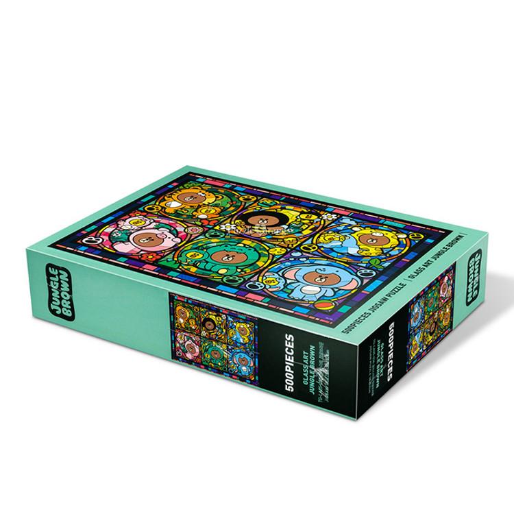 500 Piece Jigsaw Puzzle - Line Friends Jungle Brown, Popular Korean Puzzle