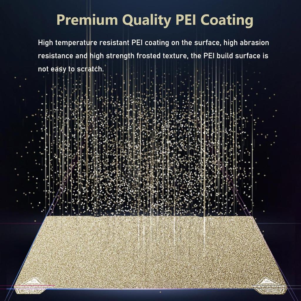 Für Creality Ender 3 V3 KE/SE PEI Federstahl 235x235mm, Strukturierte PEI-Platte Heizbett für K1C/K1/Ender 3/3 Pro/3 V2/V2 Neo/3 V3