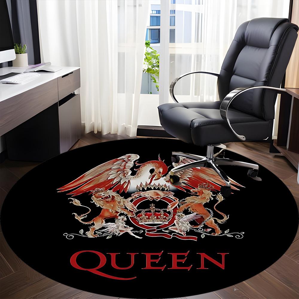 1pc Queen Music Office Round Area Rug, Under Office Chairs Bedroom Living Room Home Decor A1022279