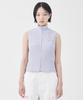 Fdr Law Guage Rib Zip Up Sleeveless Cream